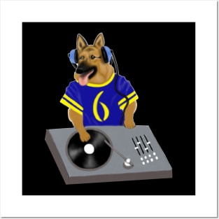 Dog DJ Party Music Lovers Funny Gift Posters and Art